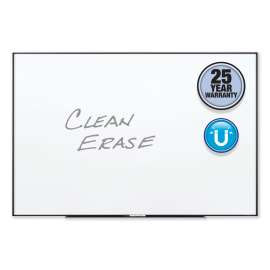 Fusion Nano-Clean Magnetic Whiteboard, 36 x 24, Black Frame