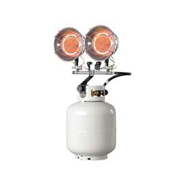 Mr. Heater F242650/600 Double Tank Top Heater, 10,000 to 30,000 Btu, Gasoline, Silver