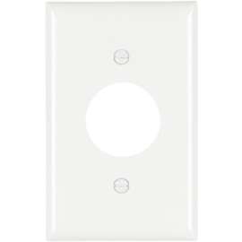 WHT 1G SGL Wall Plate