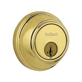 Kwikset 816 3 RCAL/RCS Key Control Deadbolt, Alike Key, 1-Cylinder, Steel, Polished Brass