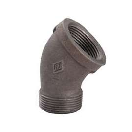 Worldwide Sourcing Pipe Street Elbow, 45 Deg, 1 In, Threaded, Malleable Iron
