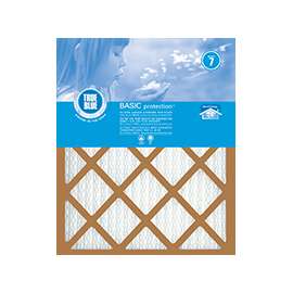 True Blue 220251 Air Filter, 25 in L, 20 in W, 7 MERV, Synthetic Pleated Filter Media