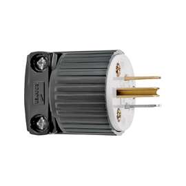Eaton Wiring Devices 5266 Angled Electrical Plug, 125 V, 15 A, Thermoplastic