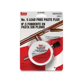 Oatey 53017 Soldering Flux, Amber, 1.7 oz Carton