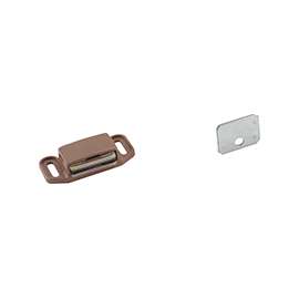 Amerock BP3473PT Magnetic Catch, 2 in L x 1-1/8 in W Catches, Plastic, Tan