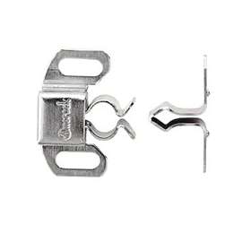Amerock BP34712G Friction Catch, 1-5/16 in L x 1-3/16 in W Catches, Steel, Zinc