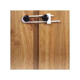 Safety 1st 11002 Cabinet Slide Lock, 2-1/4 in W, Plastic, White