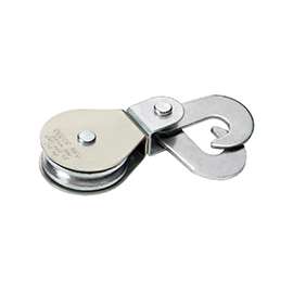 DEUER DB-30HS Swivel Eye Scissor Hook Block, 480 lb Weight Capacity, 5/16 in Rope