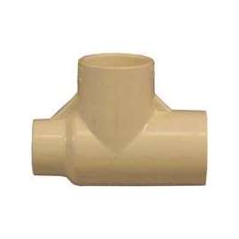 GENOVA 500 Series 51476 Tube Tee, 3/4 in Run, Slip Run Connection, 1/2 in Branch, Slip Joint Branch Connection