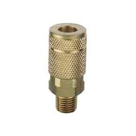 Tru-Flate 13-125 Coupler, 1/4 in MNPT, Brass