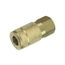 Tru-Flate 13-135 Coupler, 1/4 in FNPT, Brass