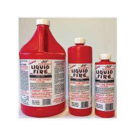 Liquid Fire LF-P-24 Drain Opener, 16 oz Bottle