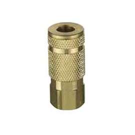 Tru-Flate 13-335 A-Style Coupler, 1/4 in FNPT, Brass