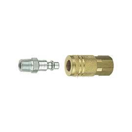 Tru-Flate 13-401 L-Style Coupler/Plug Set, 1/4 in