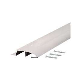 M-D 08599 Bumper Threshold with Insert, 36 in L, 3-1/2 in W, Aluminum
