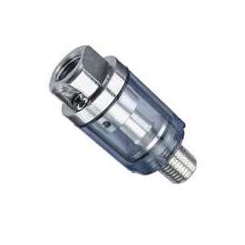Tru-Flate 41-101 In-Line Tool Oiler, 1/4 in FNPT Inlet x 1/4 in MNPT Outlet, 115 psi