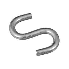 National Hardware N273-417 S-Hook, 40 lb Working Load Limit, Steel, Zinc