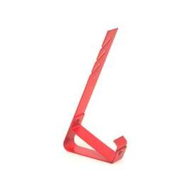 Qualcraft 2502 Adjustable Fixed Roof Bracket, Steel, Red, For Slideguard or Material Support on Low Slope Roofs
