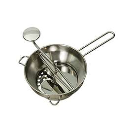 Granite Ware F0722-4 Food Mill, 2 qt Capacity, 9-1/4 in Dia Top, Stainless Steel