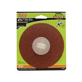 Gator 3072 Fiber Disc, 50-Grit, Coarse Grade, Aluminum Oxide, 4-1/2 in Dia