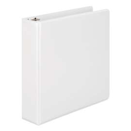 Heavy-Duty D-Ring View Binder with Extra-Durable Hinge, 3 Rings, 2" Capacity, 11 x 8.5, White