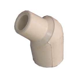 GENOVA 52705 Street Elbow, 1/2 in Slip Joint, 1/2 in Spigot, 45 deg