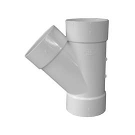 GENOVA 61030 Pipe Wye, 3 in Hub, 3, 3