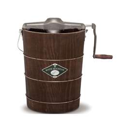 White Mountain PBWMIMH612 Ice Cream Maker, 6 qt Storage, Stainless Steel