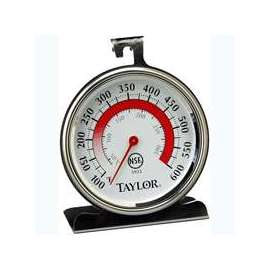 TAYLOR 5932 Oven Thermometer, 100 to 600 deg F, Analog Display