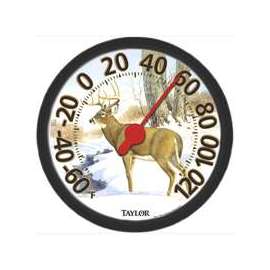 TAYLOR 6709E Deer Dial Thermometer, -60 to 120 deg F