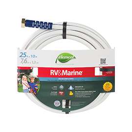 SWAN MRV12025 Water Hose, 1/2 in ID, 25 ft L