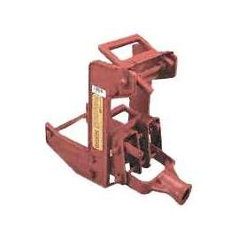 Qualcraft 2601 Portable Wall Jack, Malleable Iron, Red, Powder-Coated