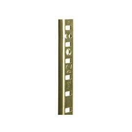 Knape & Vogt 255 Series PK255 BR 48 Heavy-Duty Shelf Standard, 500 lb Weight Capacity, Mortise Mounting, 23 ga, Steel