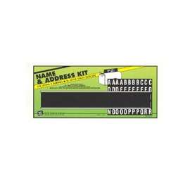 HY-KO AK-270 Mail Box Name and Address Kit, 15 in L, 2-1/4 in W, Plastic, Black/White