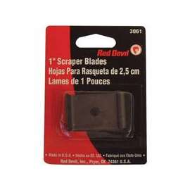 Single Edge Scraper Blade; 1" Blade Fits 3010 Wood/Paint Scraper (Card of 2 EA)