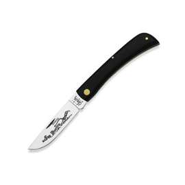 CASE 00092 Folding Pocket Knife, 3.7 in L Blade, 1-Blade, Black Handle