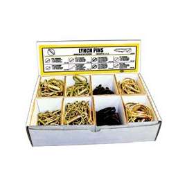 SpeeCo S28030100 Lynch Pin Assortment, 7/16 in Dia Pin, Yellow Zinc Dichromate