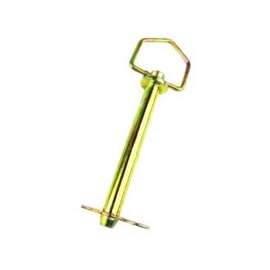 SpeeCo S071062C0 Hitch Pin, 6-1/4 in L Usable, 1-1/8 in Dia Pin, Steel, Yellow Zinc Dichromate