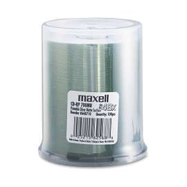 CD-R Discs, 700MB/80 min, 48x, Spindle, Printable Matte Silver, 100/Pack