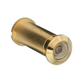 National Hardware V802 Series N158-907 Door Viewer, 160 deg Viewing Angle, 1-3/8 to 2 in Thick Door, Brass
