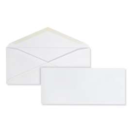 Business Envelope, #10, Monarch Flap, Gummed Closure, 4.13 x 9.5, White, 500/Box