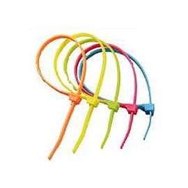 GB 45-308FST Double Lock Cable Tie, Nylon, Fluorescent Neon