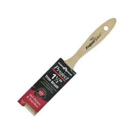 Linzer 1522-1.5 Paint Brush, 2-1/2 in L Bristle, Beaver Tail Handle, Brass Ferrule
