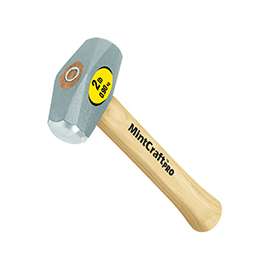 Vulcan Drilling Hammer, 2 Lb, Steel Head, 10 In L Handle, Hickory Wood