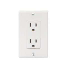Eaton Wiring Devices C1507W Duplex Receptacle, 15 A, 2-Pole, 5-15R, White