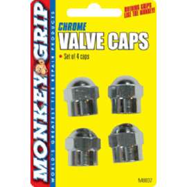 4PK CHR Hex Valved Cap