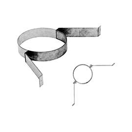 AmeriVent 8HS-SBA Wall Band Assembly, 8 in Dia, Galvanized
