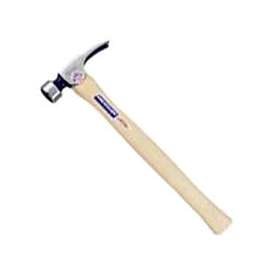 Vaughan 606M Straight Claw Rip Framing Hammer, 28 oz Head, Steel Head, 18 in OAL, White Handle