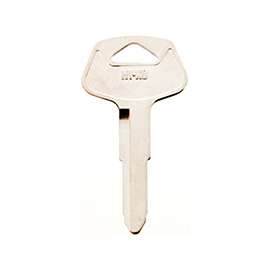 Hy-Ko 11010TR20 Key Blank, Brass, Nickel Plated