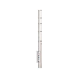 CST 06-816C Telescoping Leveling Rod Rectangular, 16 ft L, Feet/8ths/100ths, Aluminum